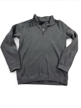 Men's Charcoal Quarter-Zip Pullover Sweater